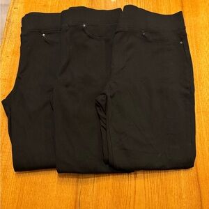 Seven7 Black Ponte Leggings bundle 3 pairs